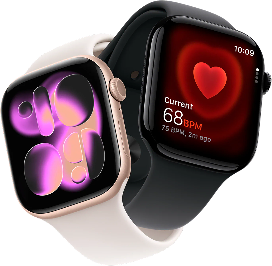 Watch 11 46 (jet black, rose gold)