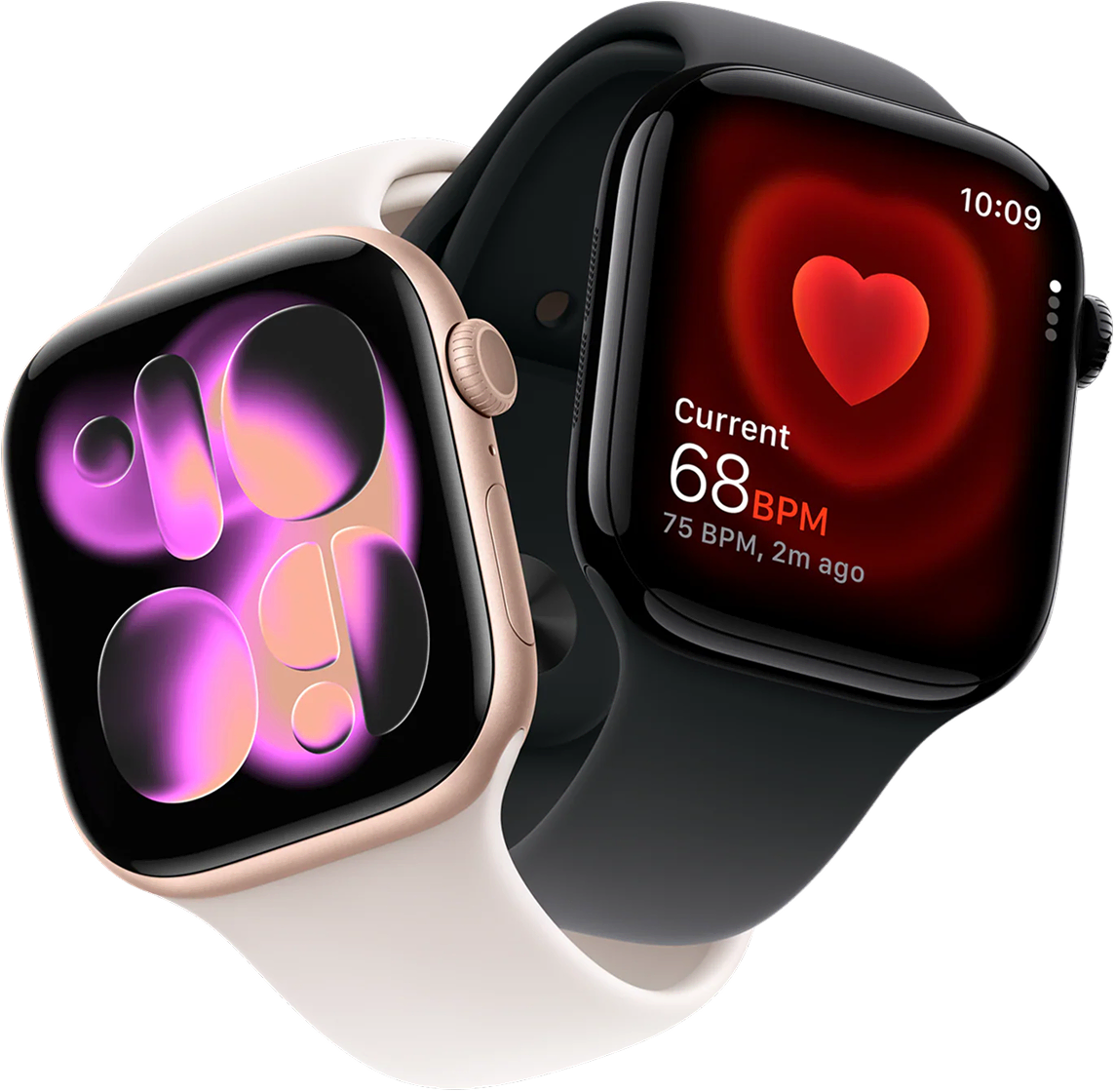 Watch 11 46 (jet black, rose gold)